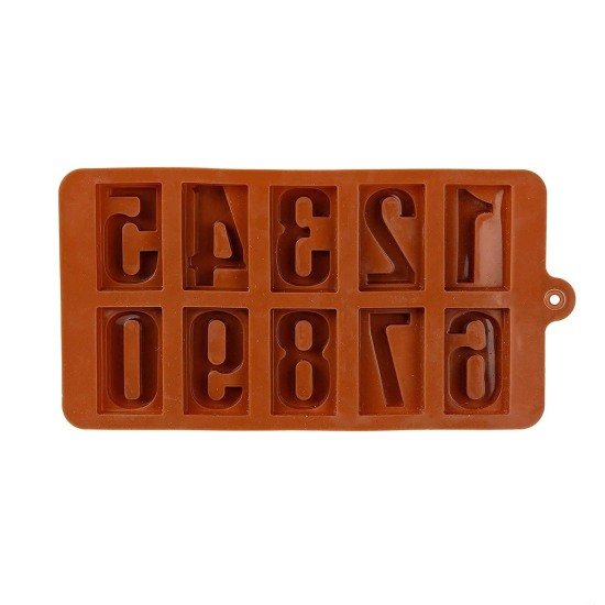 Numeric Chocolate Mould Silicone Ice Cube Tray