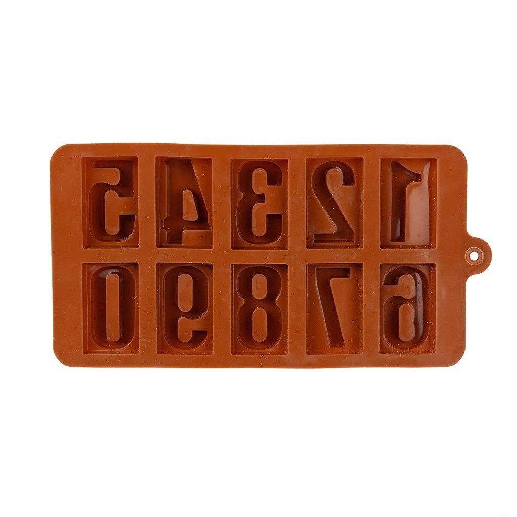 Numeric Chocolate Mould Silicone Ice Cube Tray