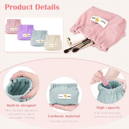 Corduroy Elastic Storage Bag