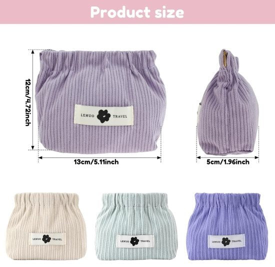 Corduroy Elastic Storage Bag