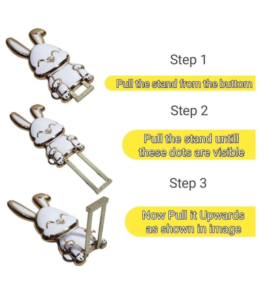 Cute Rabbit Mobile Stand