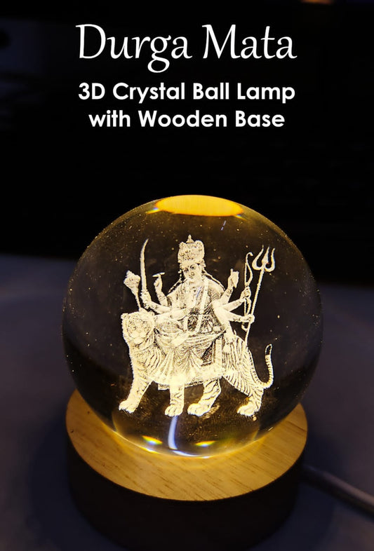 Durga Mata 3D Crystal - Unique Bazar