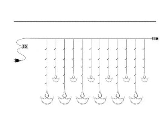 Diya Series Curtain Light