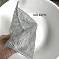 Double Layer Dish Washer steel Cloth