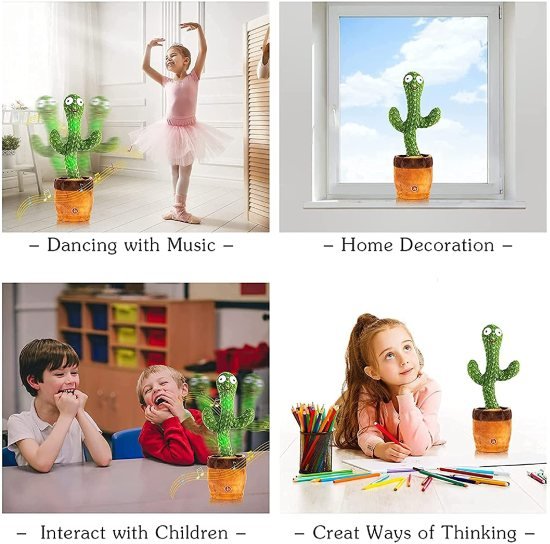 Dancing Cactus Toy chargeable