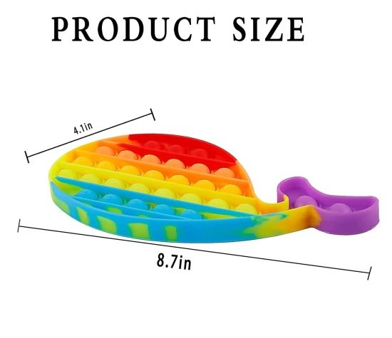 Fish Fidget Pop it Rainbow Toy