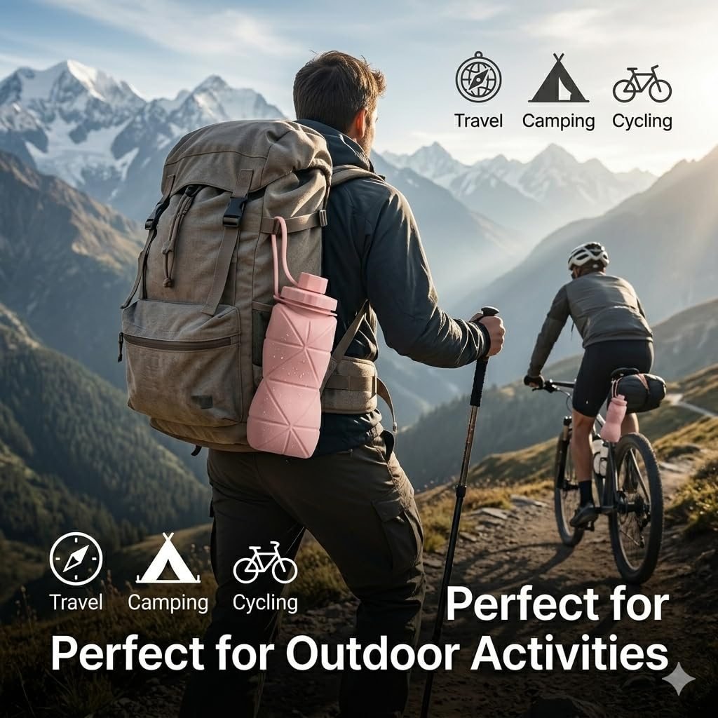 Folding Silicone Water Bottle