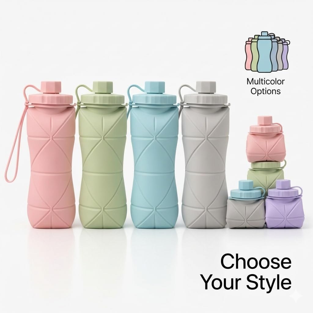 Folding Silicone Water Bottle