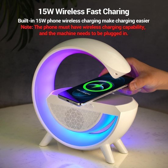 G Speaker Lamp with Wireless Charging