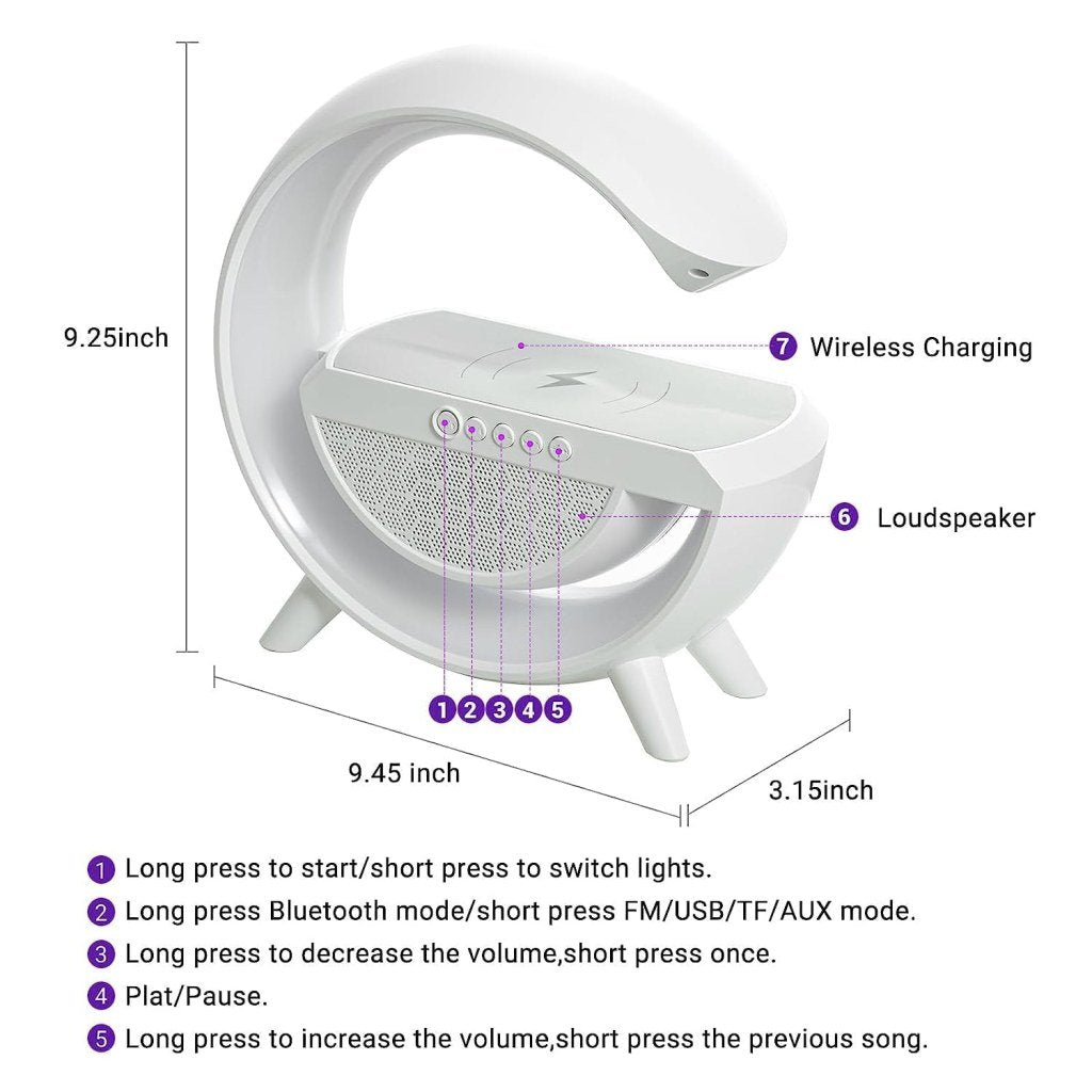 G Speaker Lamp with Wireless Charging