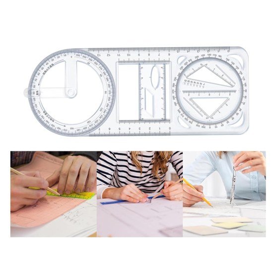 Geometric Drawing Stencil Ruler