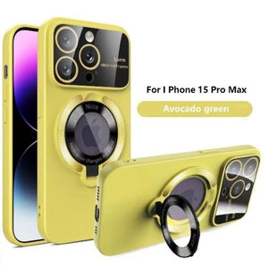 Golden iPhone 15 Pro Max Mobile Cover