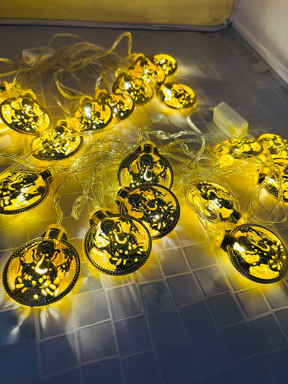 Golden Ganesha Ji LED Light - Unique Bazar