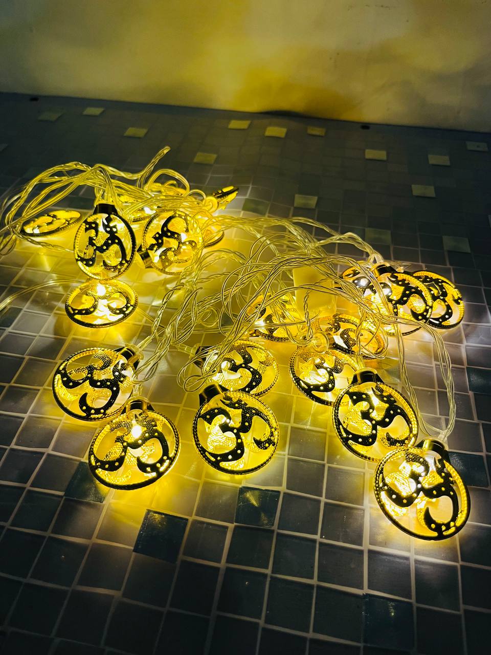 Golden OM LED Light - Unique Bazar Diwali Decor