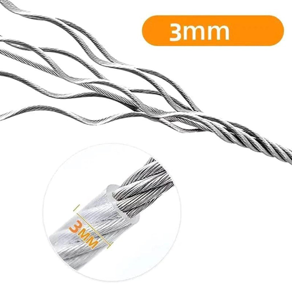 Heavy Duty Clothe Drying Wire Rope 10 Meter