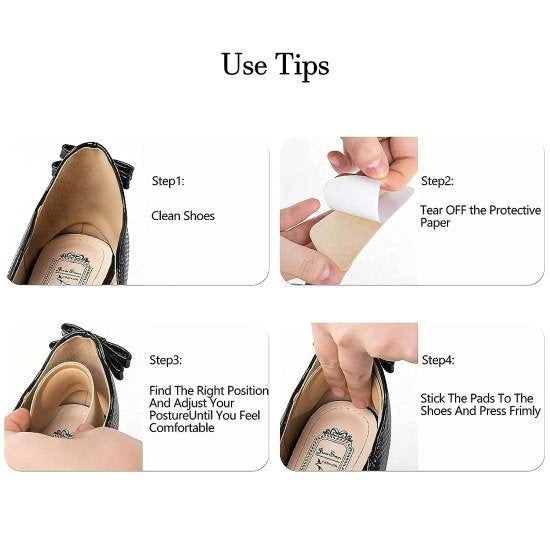 Heel Liner Grips Cushions Inserts for Loose Shoes Shoe Insoles 1 Pair