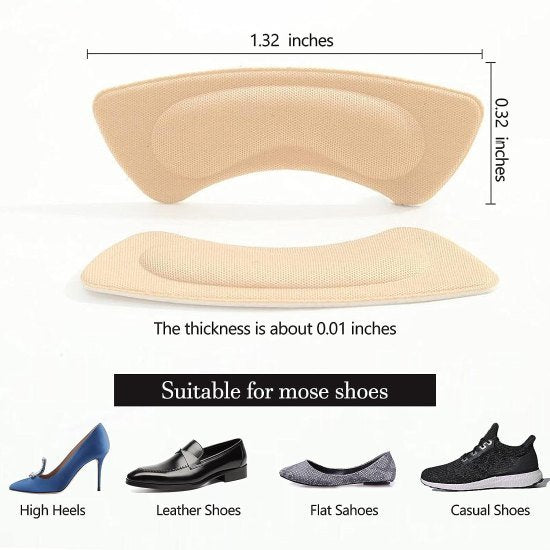 Heel Liner Grips Cushions Inserts for Loose Shoes Shoe Insoles 1 Pair