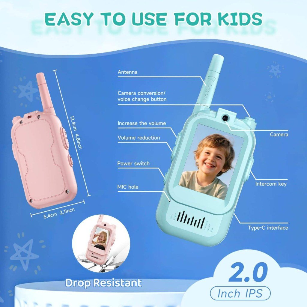 Kids Video Walkie Talkie Set