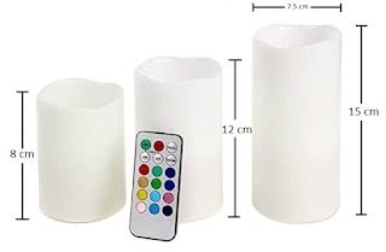 LED Luma Candle With Remote