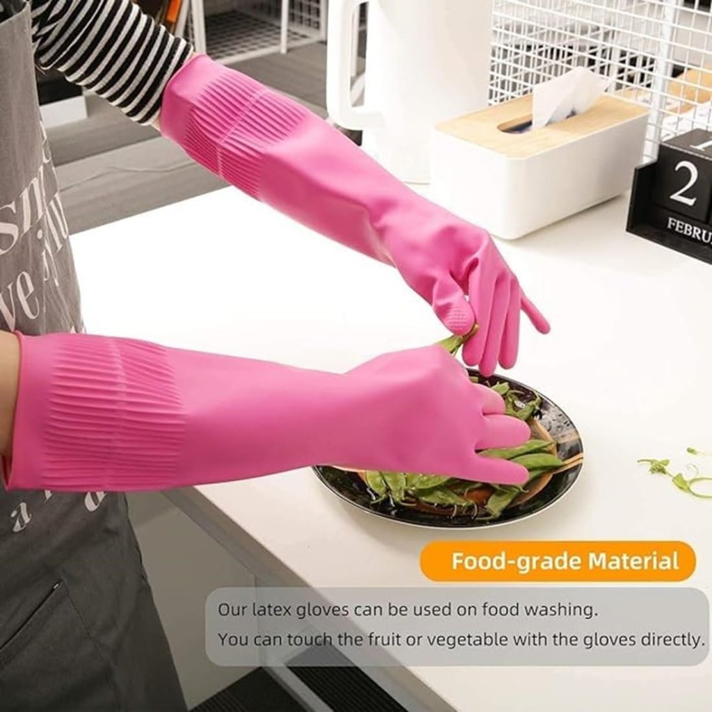 Long Hand Gloves Rubber
