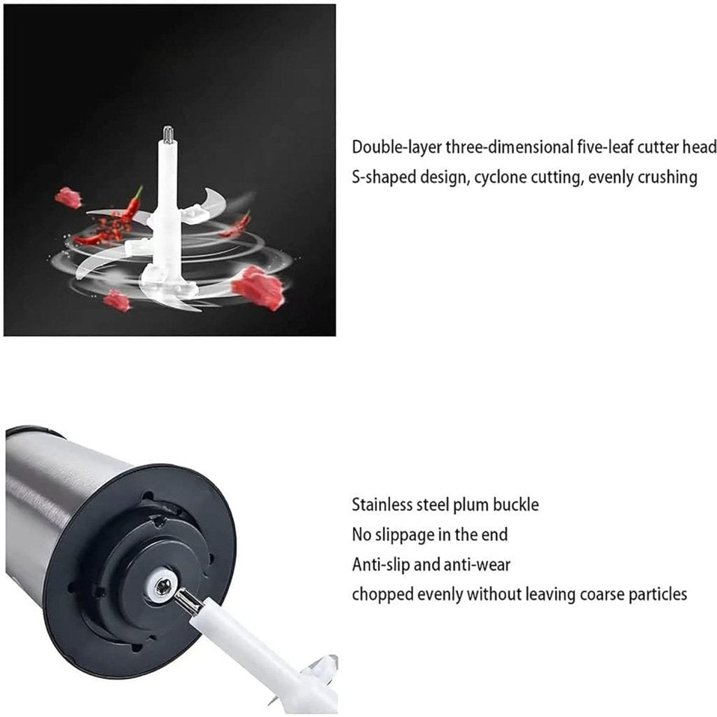 2Ltr Stainless Steel Meat Grinder With Handle