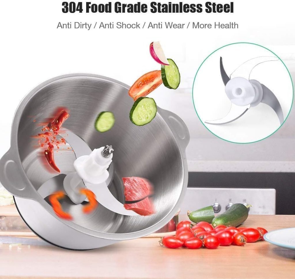2Ltr Stainless Steel Meat Grinder With Handle