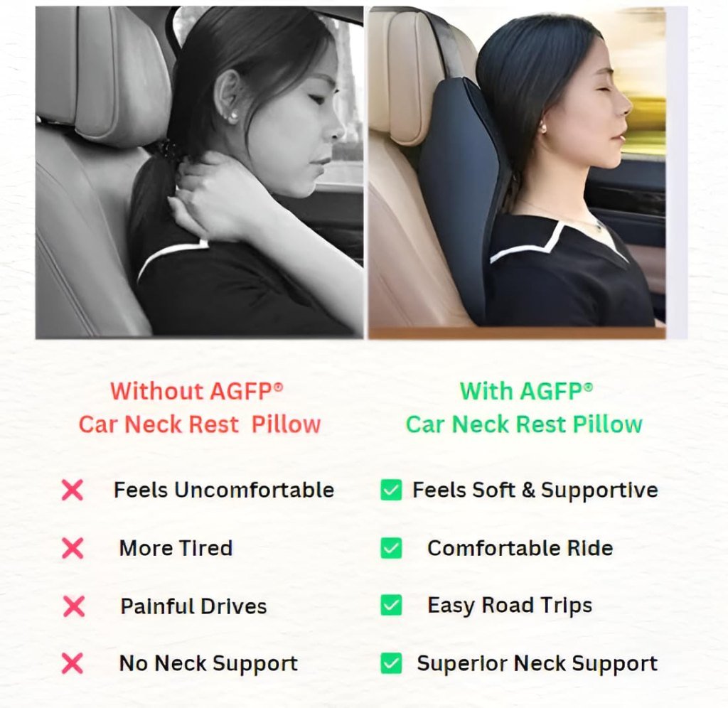 Memory Foam Car Head Rest Neck Pillow
