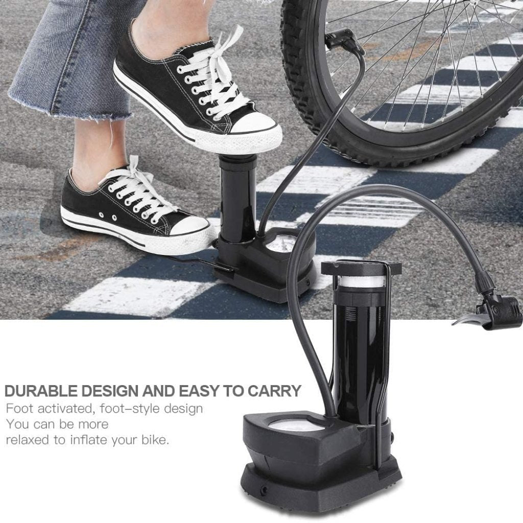 Mini Foot Pump Cycle Bicycle Bike Car Pump