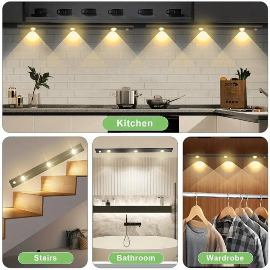 Motion Sensor Under The Cabinet Lights 3 Color