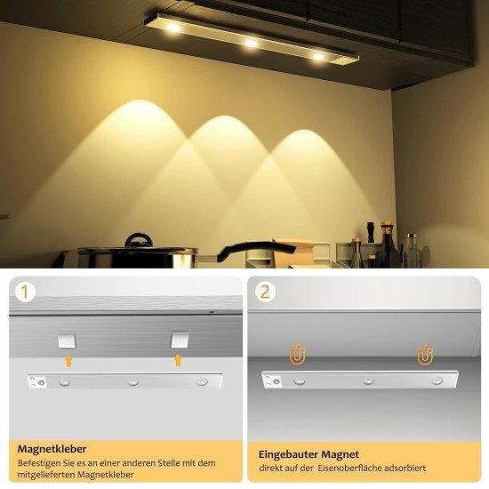 Motion Sensor Under The Cabinet Lights 3 Color