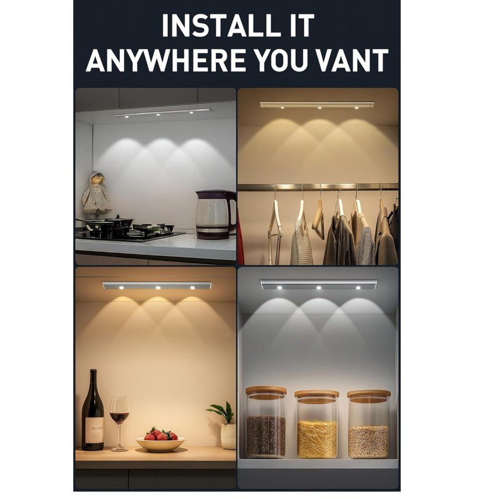 Motion Sensor Under The Cabinet Lights 3 Color