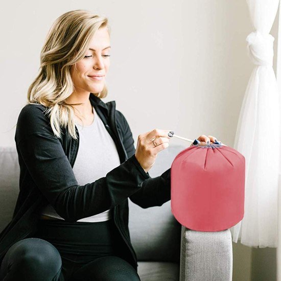 Cosmetic Pouch Makeup Bag Round Barrel Shape