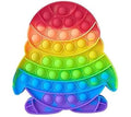 Penguin Fidget Pop it Rainbow Toy