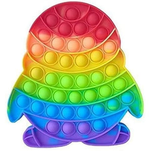 Penguin Fidget Pop it Rainbow Toy