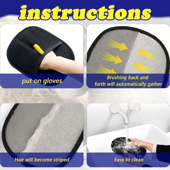 Pet Hair Removal Gloves