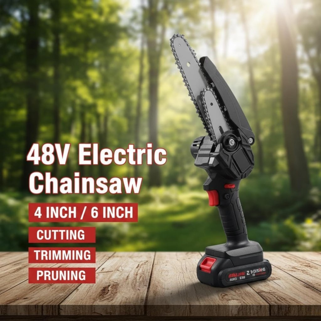 Portable Cordless Chainsaw 1 battery