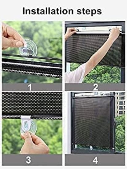 Portable Sun Shield Window Cover Curtain