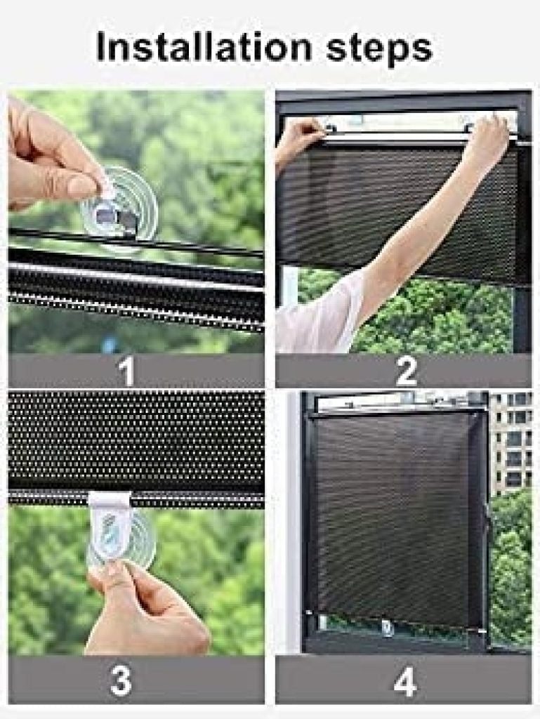 Portable Sun Shield Window Cover Curtain