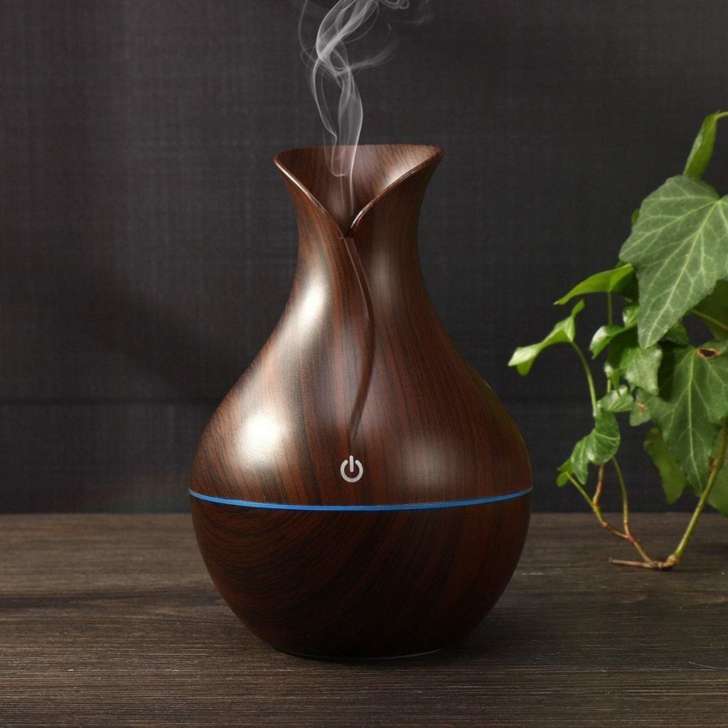 Pot Shape Wooden Humidifier