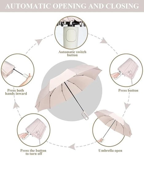 Automatic Umbrella with Hanging Handle