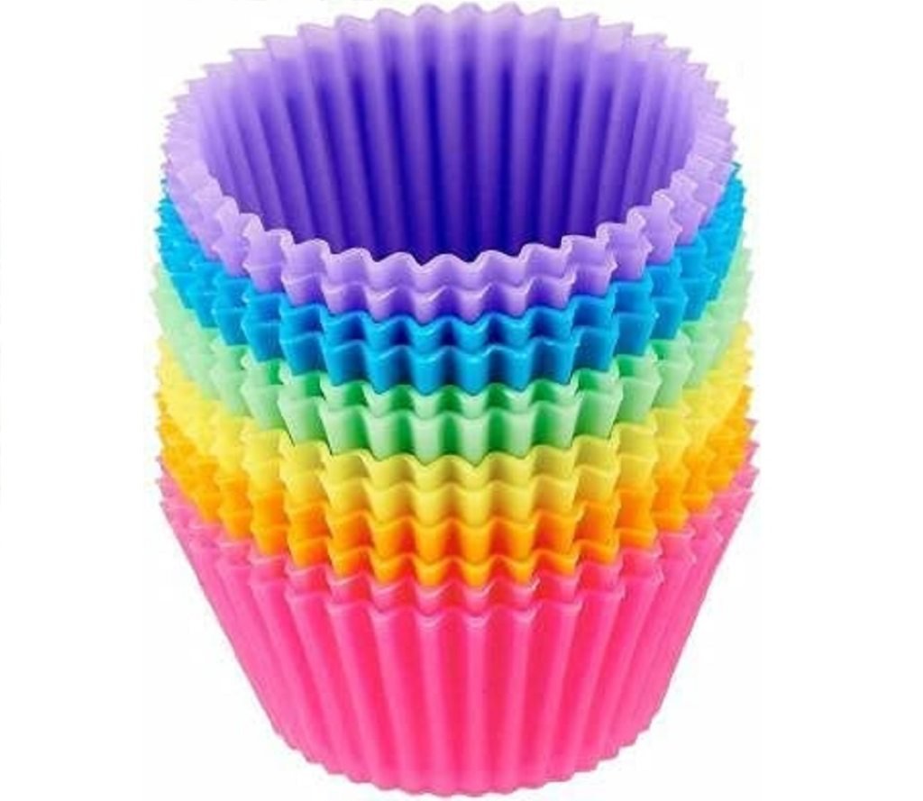Silicon Cupcake Mould set of 12 Round Muffin Moulds