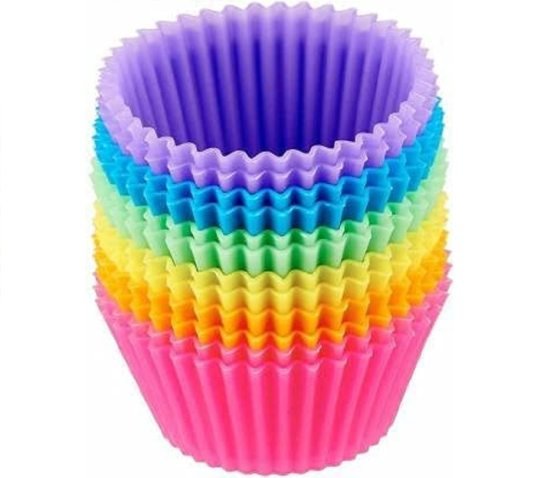 Silicon Cupcake Mould set of 12 Round Muffin Moulds