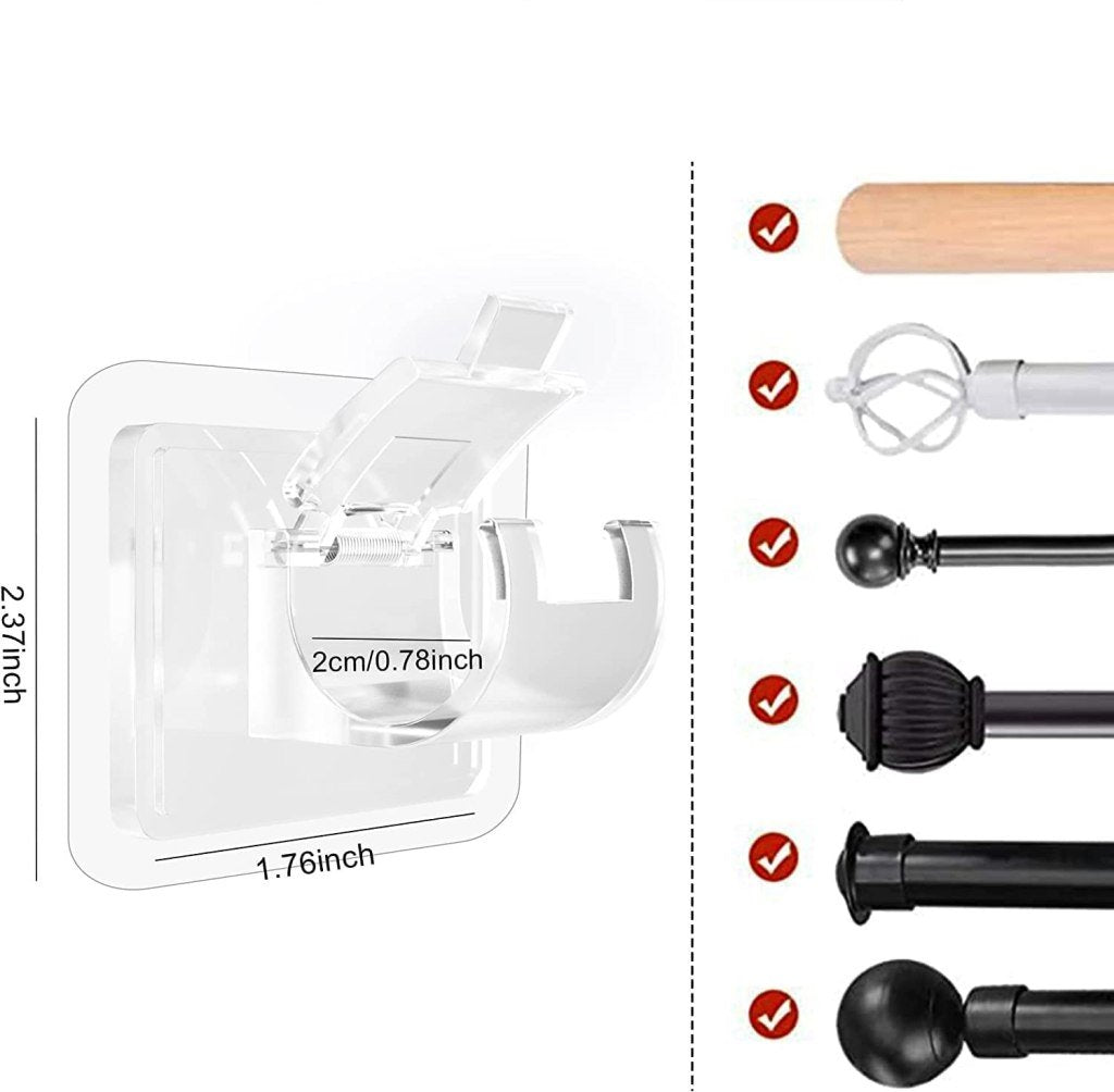 Self Adhesive Curtain Hook Holders