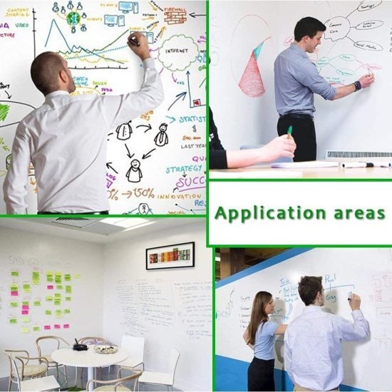 45cm x 200 cm White Board Sticker