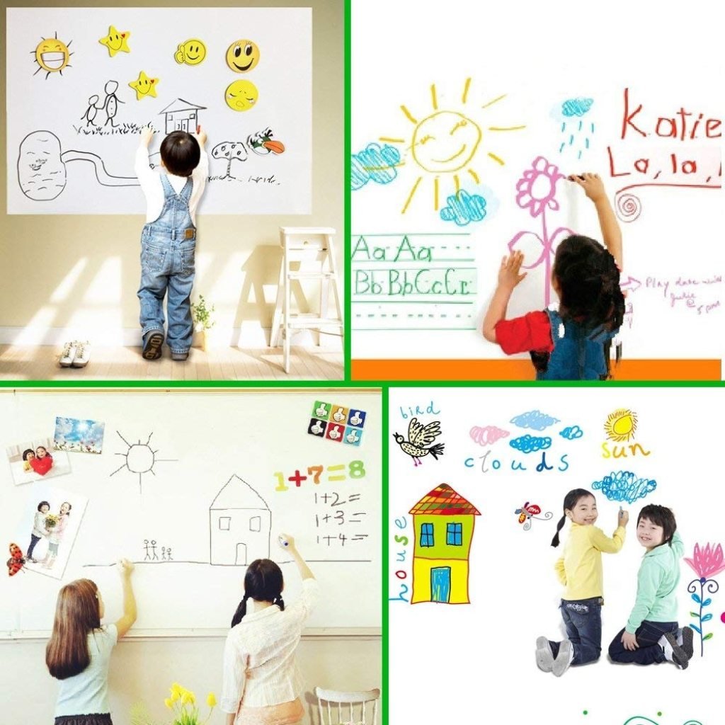 45cm x 200 cm White Board Sticker
