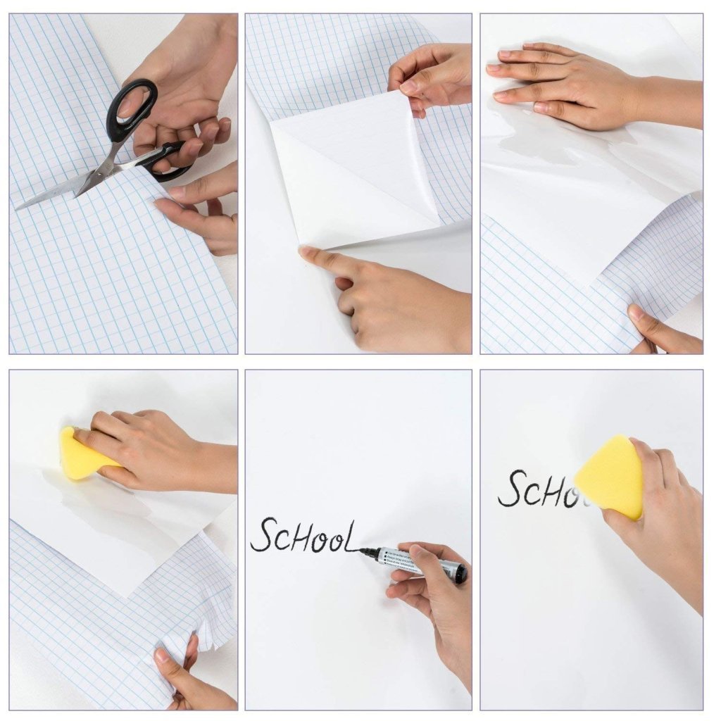 45cm x 200 cm White Board Sticker