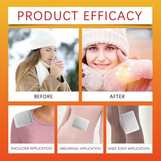 Self Heating Hand Warmer Patch Pack Of 10 Pair