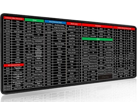 Shortcut Keyboard Mat