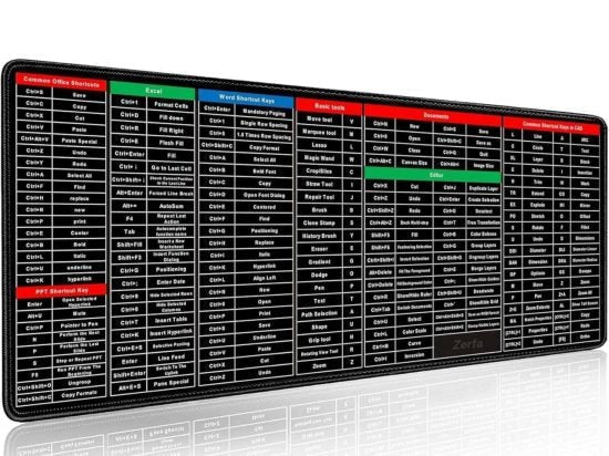 Shortcut Keyboard Mat