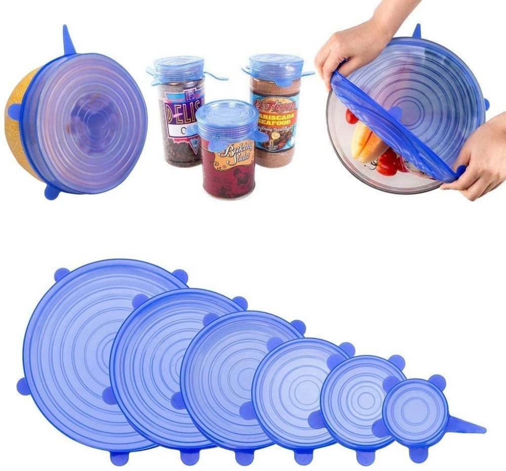 6 Pcs Silicone Lid Cover Silicon Lids